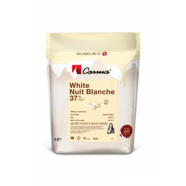 Chocolat Blanc Nuit Blanche 37% 1,5kg Carma 1