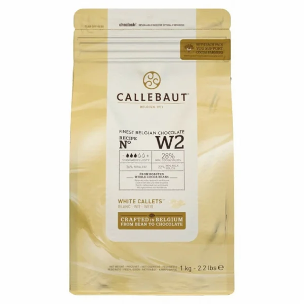 Chocolat Blanc 28% W2 1kg Callebaut 1