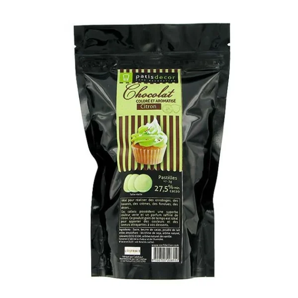 Chocolat Coloré Arôme Citron 250 g Patisdécor 1