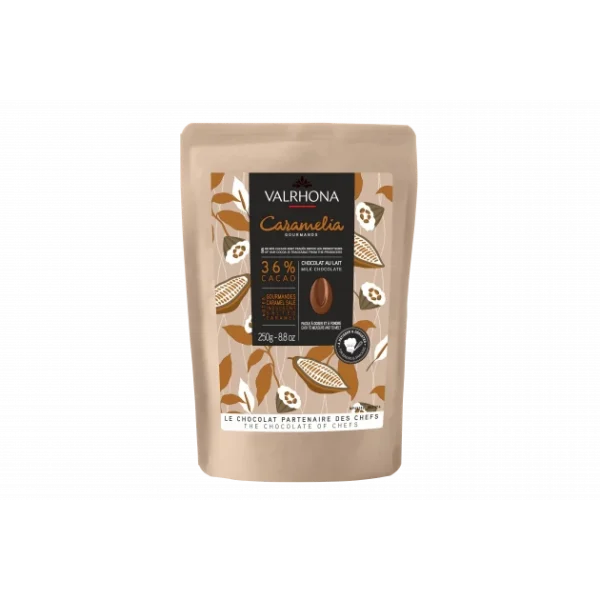 Chocolat de Couverture Lait Caramelia 36% 250g Valrhona 1