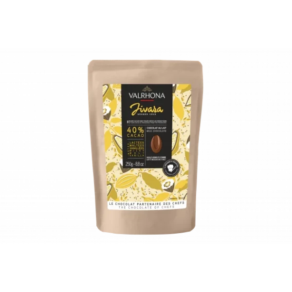 Chocolat de Couverture Lait Jivara 40% 250g Valrhona 1