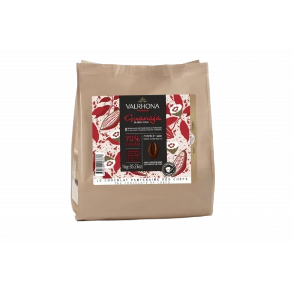 Chocolat de Couverture Noir Guanaja 70% 1kg Valrhona 1