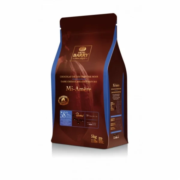 Chocolat Favorites Mi-amère 58% pistoles 5 kg 1