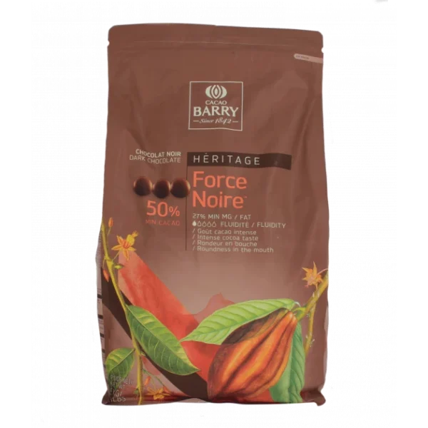 Chocolat Force Noire 50% pistoles 5 kg Barry 1