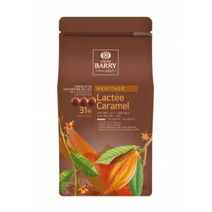 Lactée Caramel, Pistoles Chocolat Couverture 31% 5 kg 6