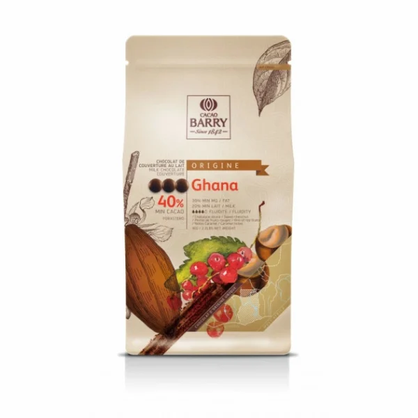 Chocolat lait origine Ghana 40,5% 1 kg 4