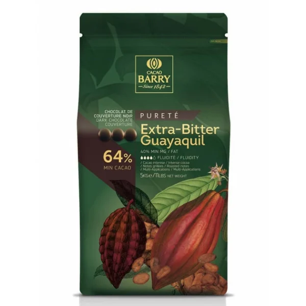 Chocolat noir Extra-Bitter Guayaquil pistoles 5 kg 3