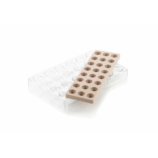 Kit Moule Chocolat Demi-Sphère avec Insert (x24) Chocado Silikomart 1