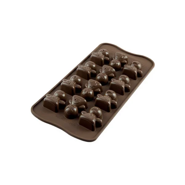 Moule à Chocolat 12 Bonshommes Easy Choc – Silicone Spécial Chocolat 1