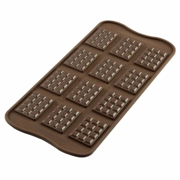 Moule à Chocolat 12 Mini Tablettes Easy Choc – Silicone Spécial Chocolat 1