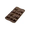 Moule à Chocolat 12 Sujets Tea Time Easy Choc – Silicone Spécial Chocolat 16