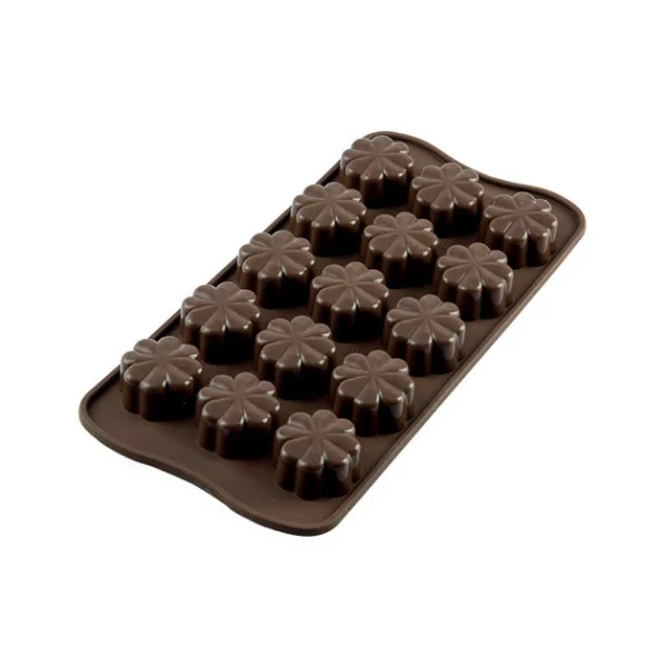 Moule à Chocolat 15 Fleurs Easy Choc – Silicone Spécial Chocolat 1