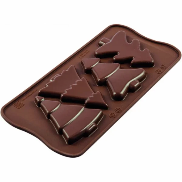 Moule à Chocolat 4 Sapins Easy Choc – Silicone Spécial Chocolat 1