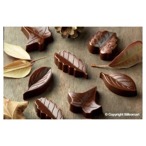 Moule à Chocolat 8 Feuilles Easy Choc – Silicone Spécial Chocolat 8