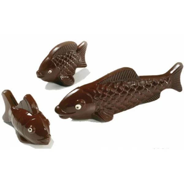 Moule à Chocolat Assortiment Poissons 245 et 110 mm (x6) Barry 1