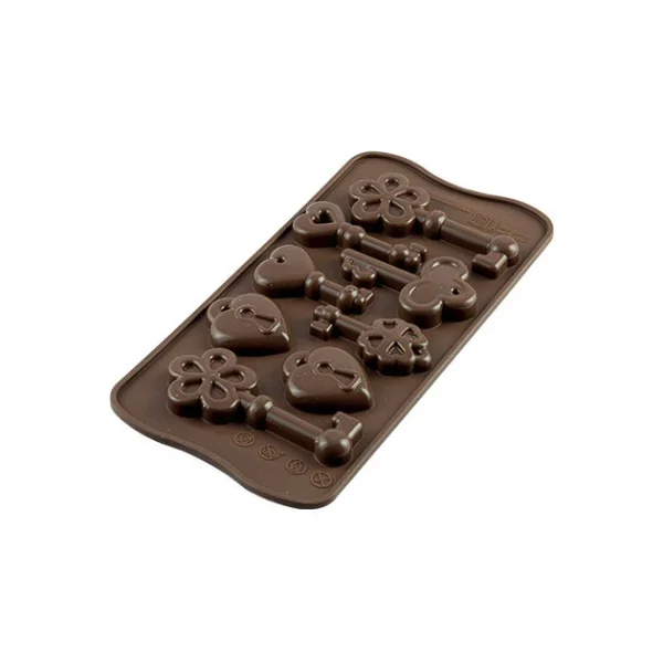 Moule à Chocolat Clés et Cadenas Easy Choc – Silicone Spécial Chocolat 1