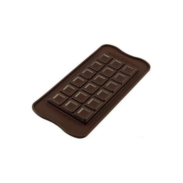 Moule à Chocolat Tablette Carrés Creux Easy Choc – Silicone Spécial Chocolat 1