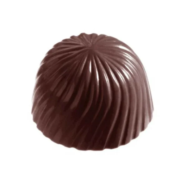 Moule Bonbon Chocolat Rond Strié (x32) empreintes Chocolate World 1