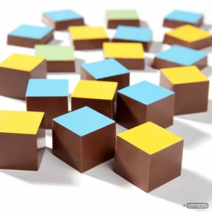 Moule Chocolat Aimanté Cube 2,3 cm (x18) Chocolate World 6