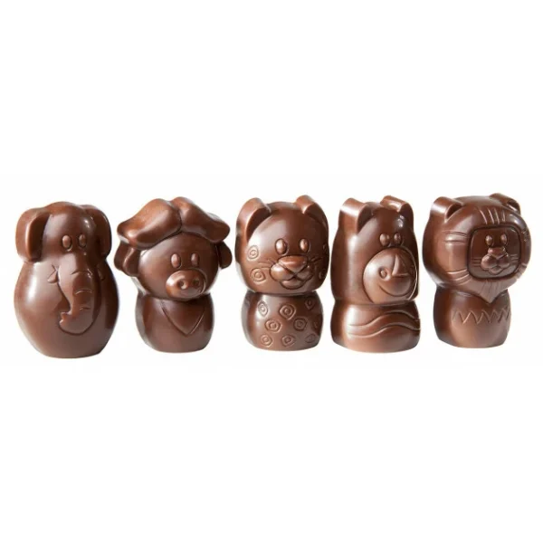 Moule Chocolat Animaux Savane 38,5 mm (x15) Chocolate World 1