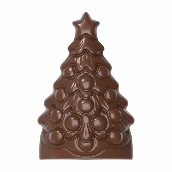 Moule Chocolat Arbre de Noël 9 x 5,9 cm (x4) Chocolate World 1