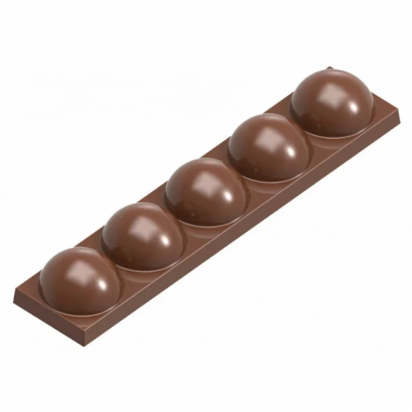 Moule Chocolat Barre 5 Billes (x8) Chocolate World 1