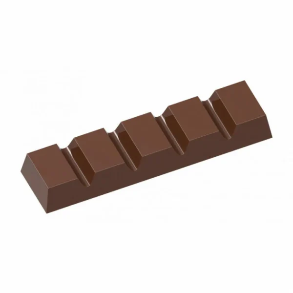 Moule Chocolat Barre 5 Rectangles (x20) Chocolate World 1