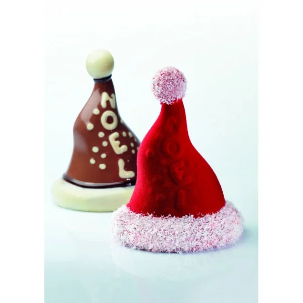 Moule Chocolat Bonnet de Père Noël Ø 13 x H 17 cm (x2) Pavoni 1