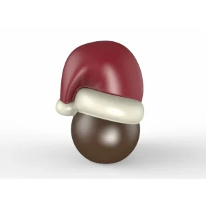 Moule Chocolat Boules de Noël Ø55×90 mm (x4) Chocolat Form 9