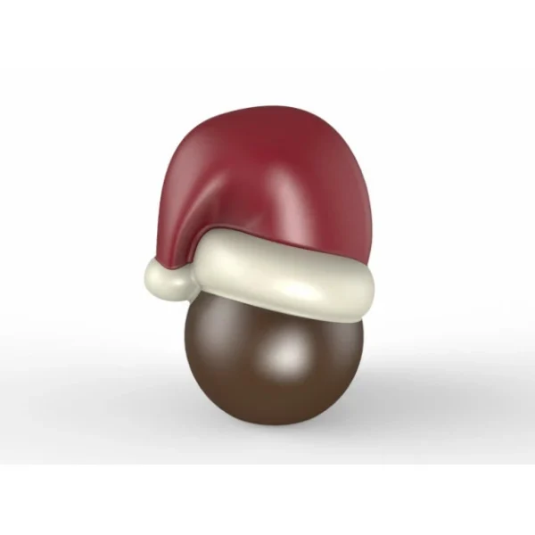 Moule Chocolat Boules de Noël Ø55×90 mm (x4) Chocolat Form 3