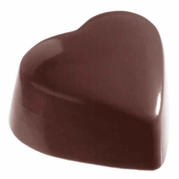 Moule Chocolat Cœur Haut Plat 3,5 x 3,1 cm (x24) Chocolate World 1