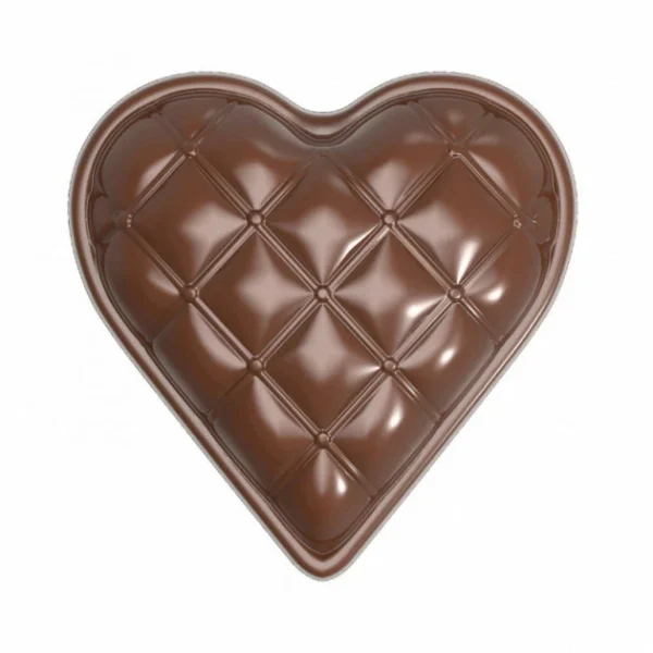 Moule Chocolat Coeur Matelassé 33 mm (x18) Chocolate World 1