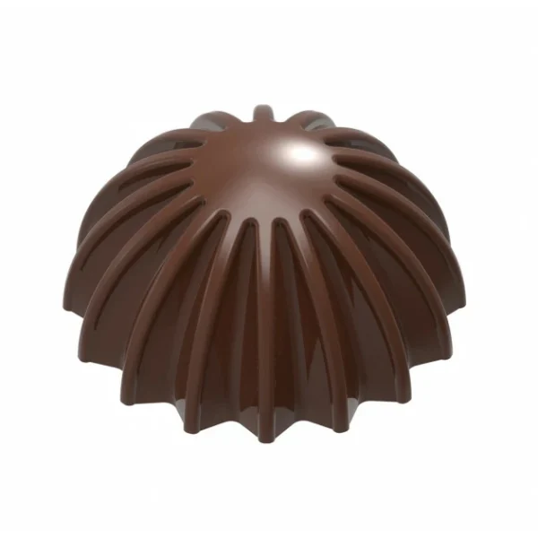 Moule Chocolat Demi Sphère Plissée 28 mm (x21) Chocolate World 1