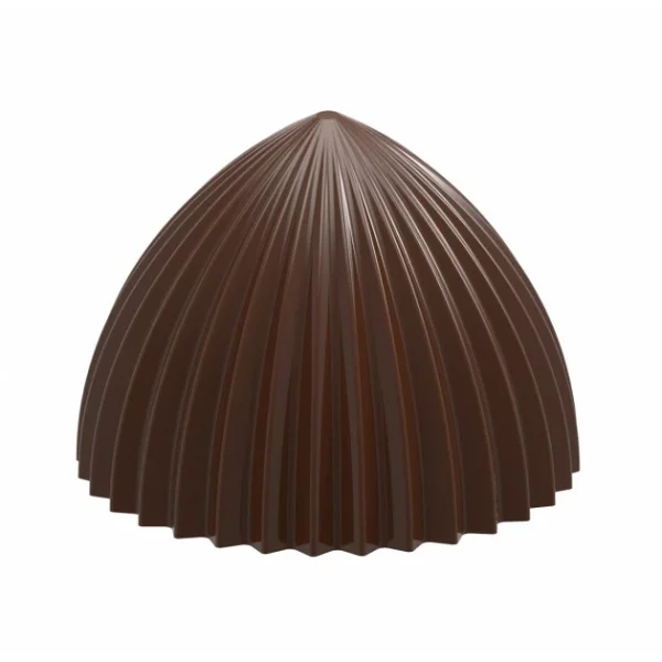 Moule Chocolat Demi Sphère Plissée 46,5 mm (x10) Chocolate World 1