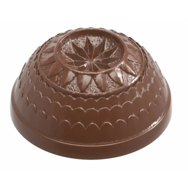 Moule Chocolat Demi-Sphère Rosace Ø 3cm (x24) Chocolate World 1