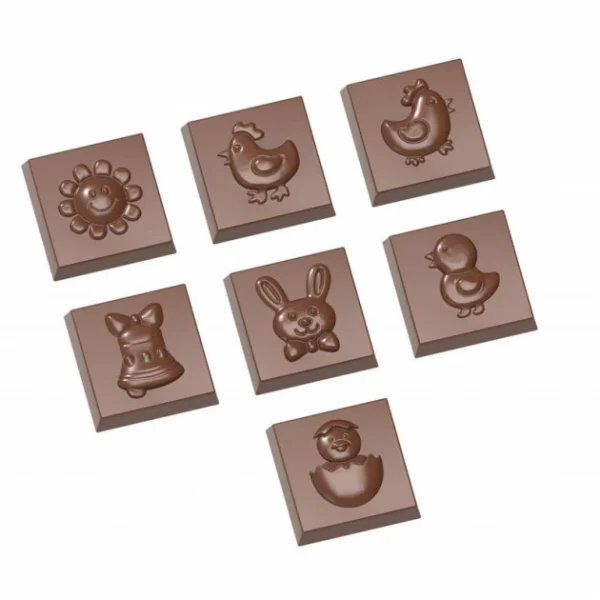 Moule Chocolat Friture de Pâques 3,1 cm (x21) Chocolate World 1