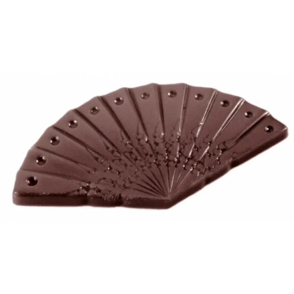 Moule Chocolat Friture Éventail 63 x 35 mm (x15) Chocolate World 1