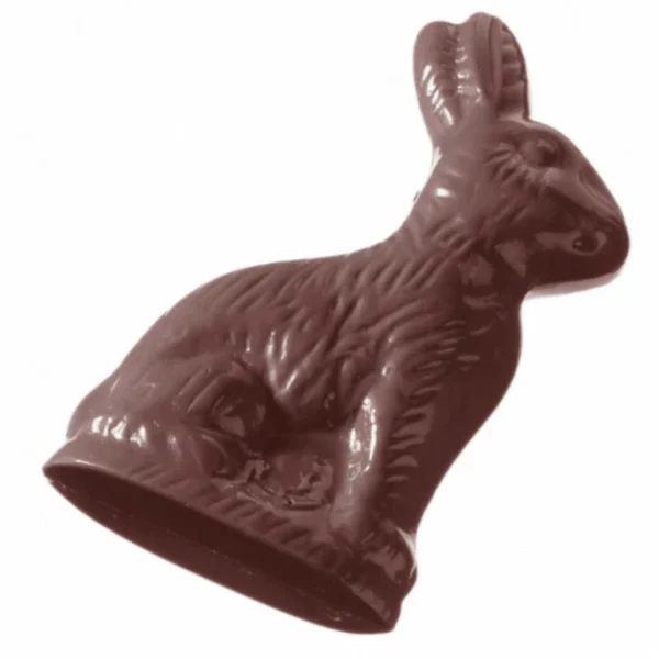 Moule Chocolat Lapin Assis 110 mm (x4) Chocolate World 1