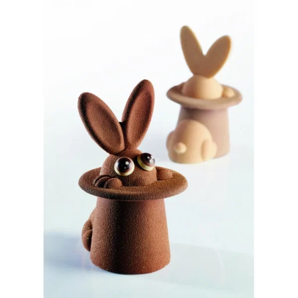 Moule Chocolat Lapin Magique 12 x 10 cm x H 17 cm (x2) Pavoni 1