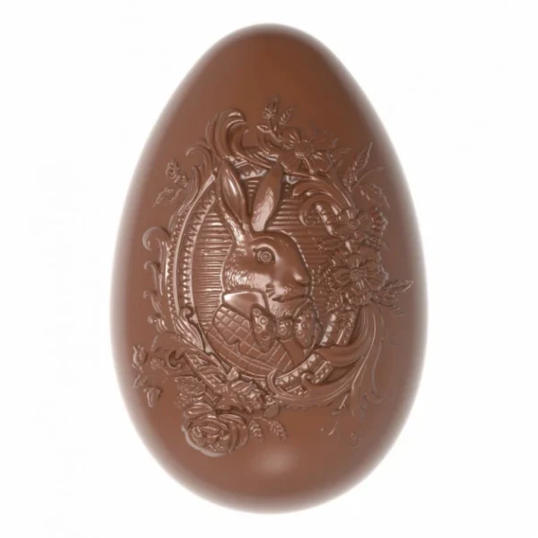 Moule Chocolat Oeuf Lapin 86.5 mm (x6) Chocolate World 1