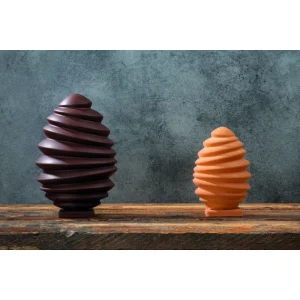 Moule Chocolat Oeuf Pagoda 9,8 x 9,8 cm x H 15,1 cm (x2) Pavoni 7