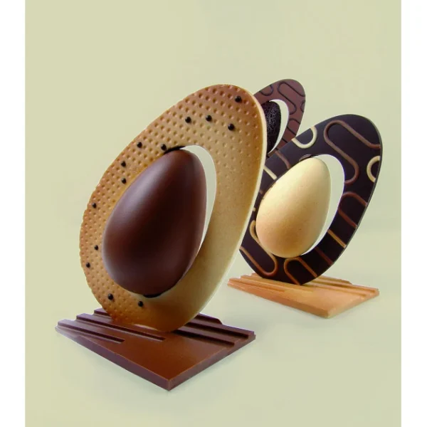 Moule Chocolat Oeuf Penché 13 x 9 cm x H 20 cm (x2) Pavoni 1