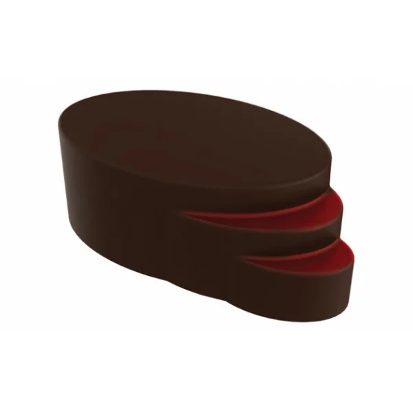 Moule Chocolat Praline Ellipse Escalier (x24) Pop Chocolat 1