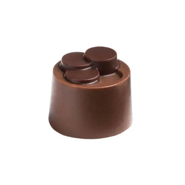 Moule Chocolat Pralines Cylindriques Escalier Ø 25 mm (x28) Pop Chocolat 1