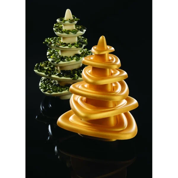 Moule Chocolat Sapin de Noël Saturno Ø 16,5 x H 19,5 cm (x1) Pavoni 1