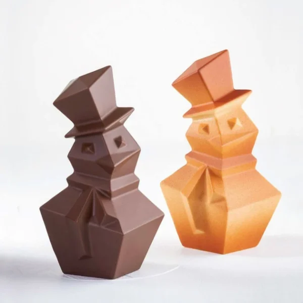 Moule Chocolat Snowman 12,5 x 12,1 x H 20 cm (x2) Pavoni 1