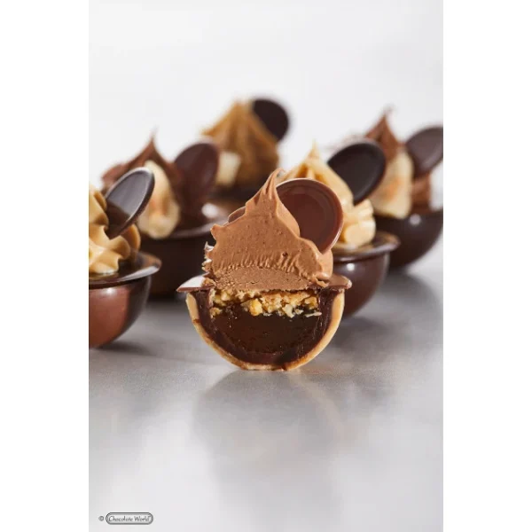 Moule Chocolat Sphère Aplatie 3 cm (x24) Chocolate World 4