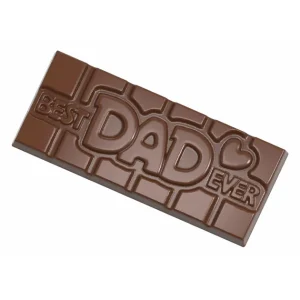 Moule Chocolat Tablette Best Dad Ever (x4) Chocolate World 10