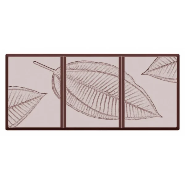 Moule Chocolat Tablette Feuille (x4) Chocolate World 1