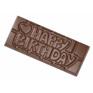 Moule Chocolat Tablette Happy Birthday (x4) Chocolate World 10